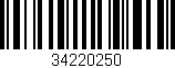 Código de barras (EAN, GTIN, SKU, ISBN): '34220250'