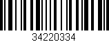 Código de barras (EAN, GTIN, SKU, ISBN): '34220334'
