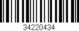 Código de barras (EAN, GTIN, SKU, ISBN): '34220434'