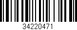 Código de barras (EAN, GTIN, SKU, ISBN): '34220471'