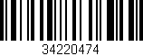 Código de barras (EAN, GTIN, SKU, ISBN): '34220474'