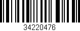 Código de barras (EAN, GTIN, SKU, ISBN): '34220476'