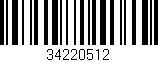 Código de barras (EAN, GTIN, SKU, ISBN): '34220512'