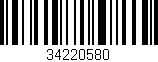 Código de barras (EAN, GTIN, SKU, ISBN): '34220580'