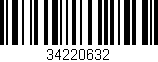 Código de barras (EAN, GTIN, SKU, ISBN): '34220632'