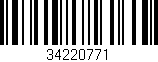 Código de barras (EAN, GTIN, SKU, ISBN): '34220771'