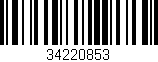 Código de barras (EAN, GTIN, SKU, ISBN): '34220853'