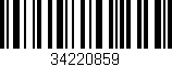 Código de barras (EAN, GTIN, SKU, ISBN): '34220859'