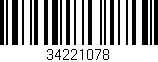 Código de barras (EAN, GTIN, SKU, ISBN): '34221078'