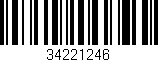 Código de barras (EAN, GTIN, SKU, ISBN): '34221246'