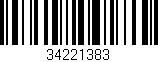 Código de barras (EAN, GTIN, SKU, ISBN): '34221383'