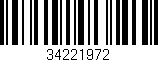 Código de barras (EAN, GTIN, SKU, ISBN): '34221972'