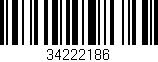 Código de barras (EAN, GTIN, SKU, ISBN): '34222186'