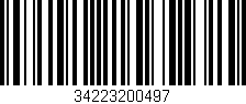 Código de barras (EAN, GTIN, SKU, ISBN): '34223200497'