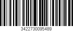 Código de barras (EAN, GTIN, SKU, ISBN): '3422730095489'
