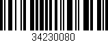 Código de barras (EAN, GTIN, SKU, ISBN): '34230080'