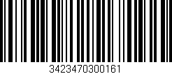 Código de barras (EAN, GTIN, SKU, ISBN): '3423470300161'