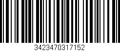 Código de barras (EAN, GTIN, SKU, ISBN): '3423470317152'