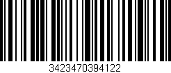 Código de barras (EAN, GTIN, SKU, ISBN): '3423470394122'