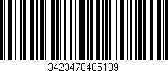 Código de barras (EAN, GTIN, SKU, ISBN): '3423470485189'