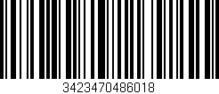 Código de barras (EAN, GTIN, SKU, ISBN): '3423470486018'