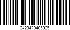 Código de barras (EAN, GTIN, SKU, ISBN): '3423470486025'