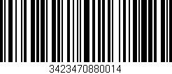 Código de barras (EAN, GTIN, SKU, ISBN): '3423470880014'