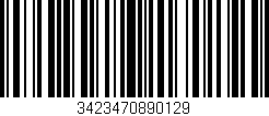 Código de barras (EAN, GTIN, SKU, ISBN): '3423470890129'