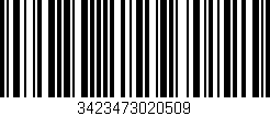 Código de barras (EAN, GTIN, SKU, ISBN): '3423473020509'