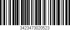 Código de barras (EAN, GTIN, SKU, ISBN): '3423473020523'