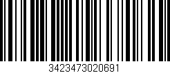 Código de barras (EAN, GTIN, SKU, ISBN): '3423473020691'