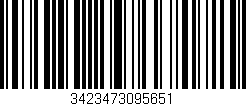 Código de barras (EAN, GTIN, SKU, ISBN): '3423473095651'