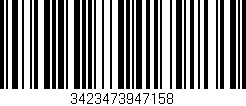 Código de barras (EAN, GTIN, SKU, ISBN): '3423473947158'
