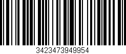 Código de barras (EAN, GTIN, SKU, ISBN): '3423473949954'