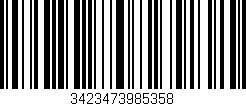 Código de barras (EAN, GTIN, SKU, ISBN): '3423473985358'