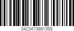 Código de barras (EAN, GTIN, SKU, ISBN): '3423473991359'