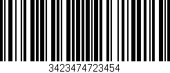Código de barras (EAN, GTIN, SKU, ISBN): '3423474723454'