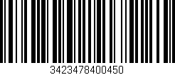 Código de barras (EAN, GTIN, SKU, ISBN): '3423478400450'