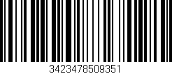 Código de barras (EAN, GTIN, SKU, ISBN): '3423478509351'