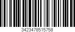Código de barras (EAN, GTIN, SKU, ISBN): '3423478515758'