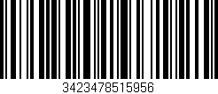Código de barras (EAN, GTIN, SKU, ISBN): '3423478515956'