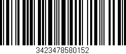 Código de barras (EAN, GTIN, SKU, ISBN): '3423478580152'