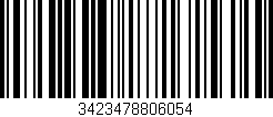 Código de barras (EAN, GTIN, SKU, ISBN): '3423478806054'
