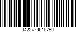 Código de barras (EAN, GTIN, SKU, ISBN): '3423478818750'
