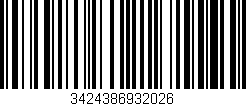 Código de barras (EAN, GTIN, SKU, ISBN): '3424386932026'