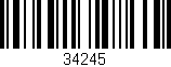 Código de barras (EAN, GTIN, SKU, ISBN): '34245'
