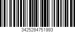 Código de barras (EAN, GTIN, SKU, ISBN): '3425284751993'