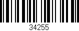 Código de barras (EAN, GTIN, SKU, ISBN): '34255'