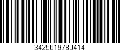 Código de barras (EAN, GTIN, SKU, ISBN): '3425619780414'