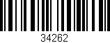 Código de barras (EAN, GTIN, SKU, ISBN): '34262'